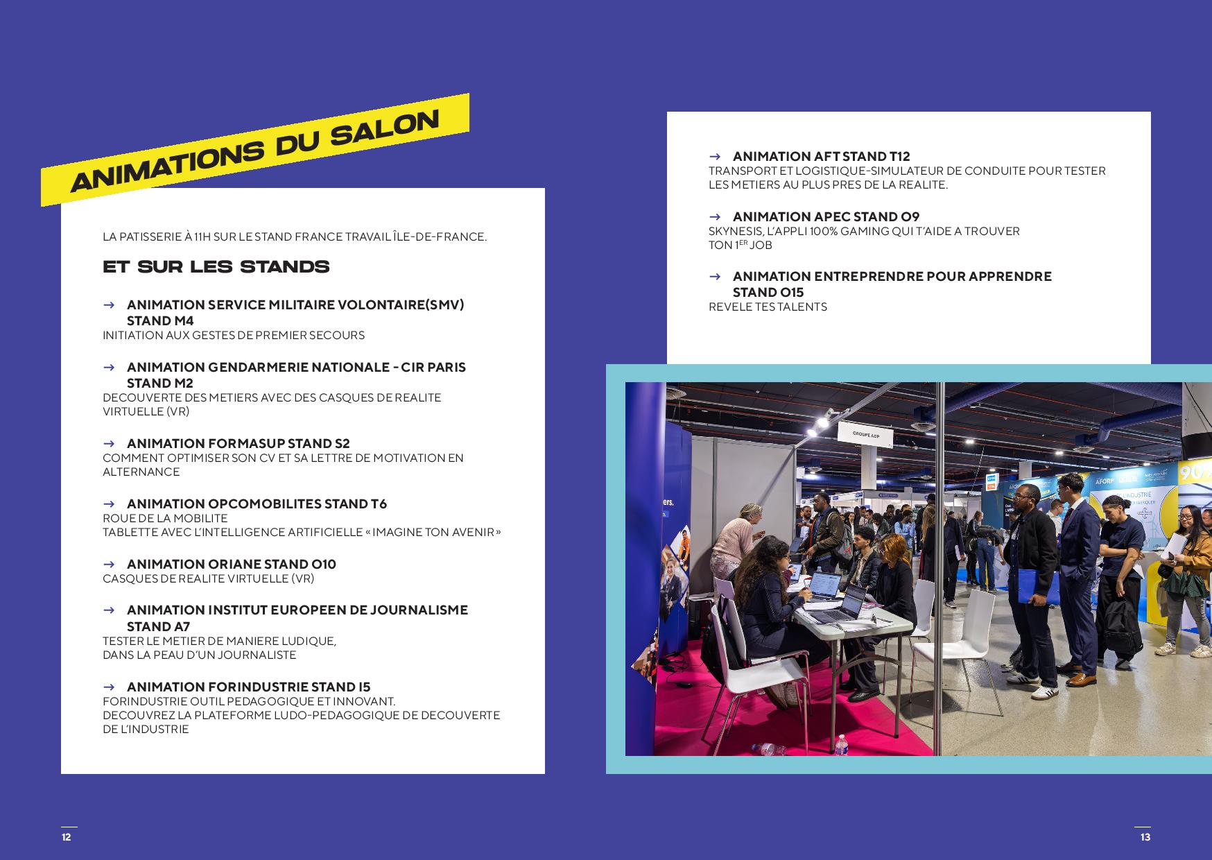 Les animations du salon